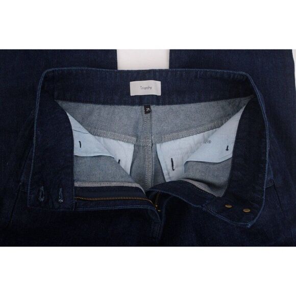Triarchy Womens High Waisted Button Jeans Medium Indigo Sz US 6 EU 28 New - Picture 6 of 8